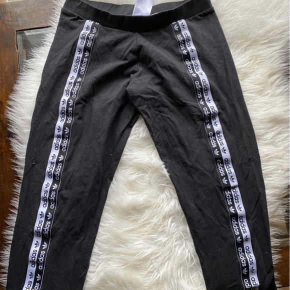 Adidas Black Leggings Size Medium - Picture 2 of 3